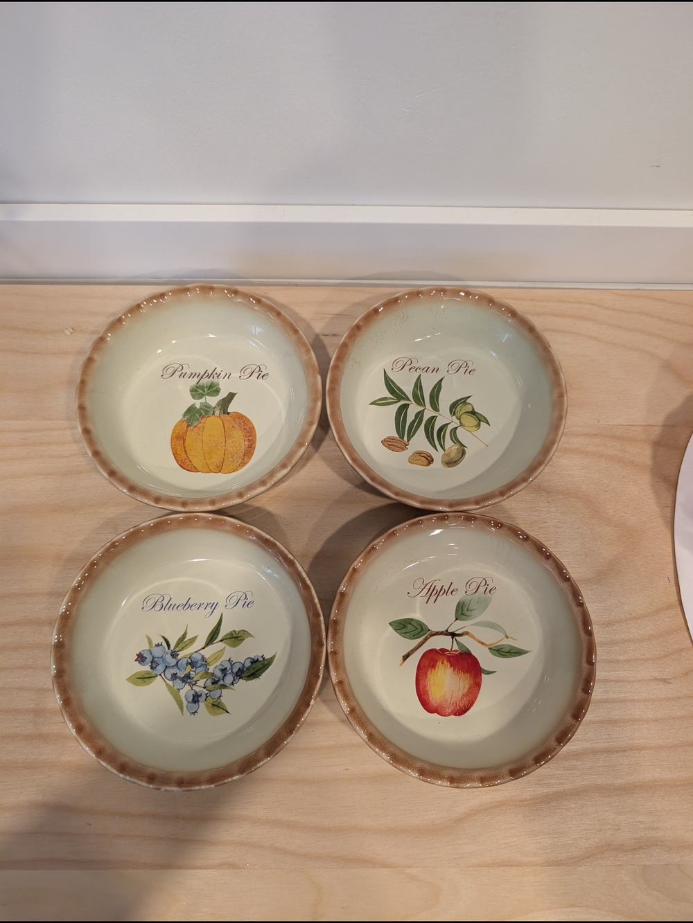 Nantucket Mini Pie Dishes – Set of 4 - Picture 2 of 9